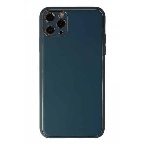 Newface iPhone 11 Pro Kılıf Coco Deri Silikon Kapak - Mavi Newface iPhone 11 Pro Kılıf Coco Deri Silikon Kapak - Mavi