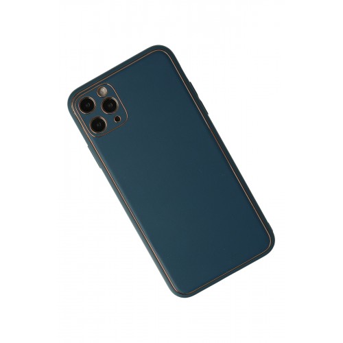 Newface iPhone 11 Pro Kılıf Coco Deri Silikon Kapak - Mavi Newface iPhone 11 Pro Kılıf Coco Deri Silikon Kapak - Mavi