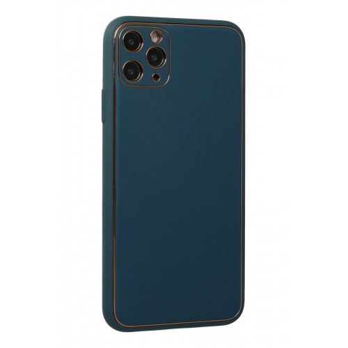Newface iPhone 11 Pro Kılıf Coco Deri Silikon Kapak - Mavi Newface iPhone 11 Pro Kılıf Coco Deri Silikon Kapak - Mavi
