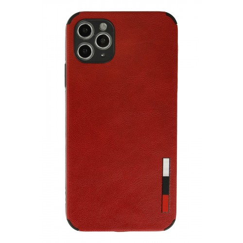 Newface iPhone 11 Pro Max Kılıf Loop Deri Silikon - Kırmızı Newface iPhone 11 Pro Max Kılıf Loop Deri Silikon - Kırmızı