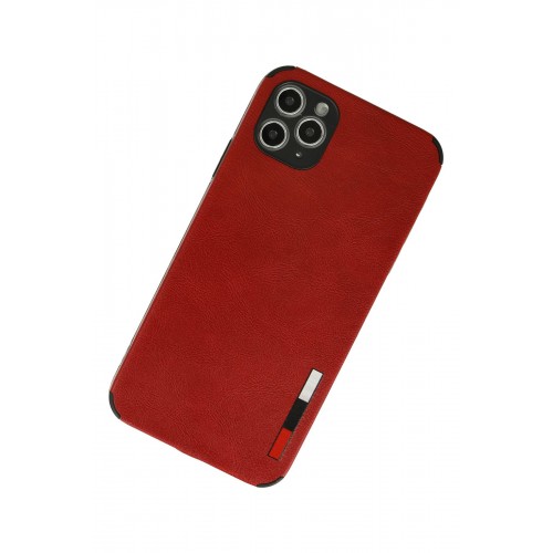 Newface iPhone 11 Pro Max Kılıf Loop Deri Silikon - Kırmızı Newface iPhone 11 Pro Max Kılıf Loop Deri Silikon - Kırmızı