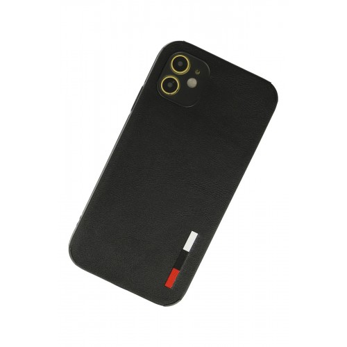 Newface iPhone 12 Kılıf Loop Deri Silikon - Siyah Newface iPhone 12 Kılıf Loop Deri Silikon - Siyah