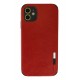 Newface iPhone 12 Kılıf Loop Deri Silikon - Kırmızı Newface iPhone 12 Kılıf Loop Deri Silikon - Kırmızı
