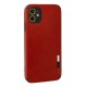Newface iPhone 12 Kılıf Loop Deri Silikon - Kırmızı Newface iPhone 12 Kılıf Loop Deri Silikon - Kırmızı