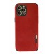 Newface iPhone 12 Pro Max Kılıf Loop Deri Silikon - Kırmızı Newface iPhone 12 Pro Max Kılıf Loop Deri Silikon - Kırmızı