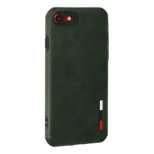 Newface iPhone 7 Kılıf Loop Deri Silikon - Yeşil Newface iPhone 7 Kılıf Loop Deri Silikon - Yeşil