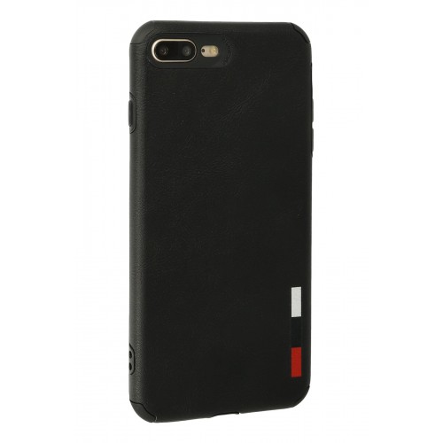 Newface iPhone 8 Plus Kılıf Loop Deri Silikon - Siyah Newface iPhone 8 Plus Kılıf Loop Deri Silikon - Siyah