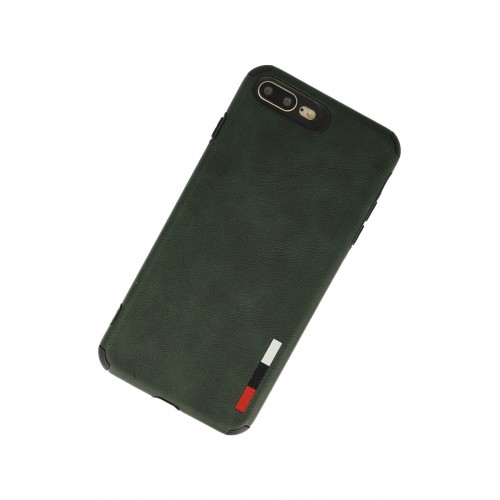 Newface iPhone 8 Plus Kılıf Loop Deri Silikon - Yeşil Newface iPhone 8 Plus Kılıf Loop Deri Silikon - Yeşil