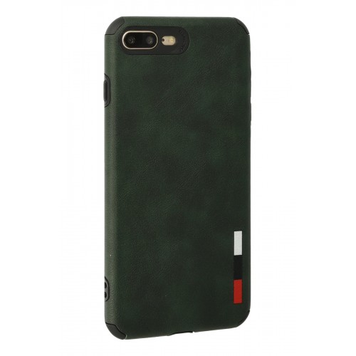 Newface iPhone 8 Plus Kılıf Loop Deri Silikon - Yeşil Newface iPhone 8 Plus Kılıf Loop Deri Silikon - Yeşil