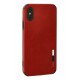 Newface iPhone X Kılıf Loop Deri Silikon - Kırmızı Newface iPhone X Kılıf Loop Deri Silikon - Kırmızı