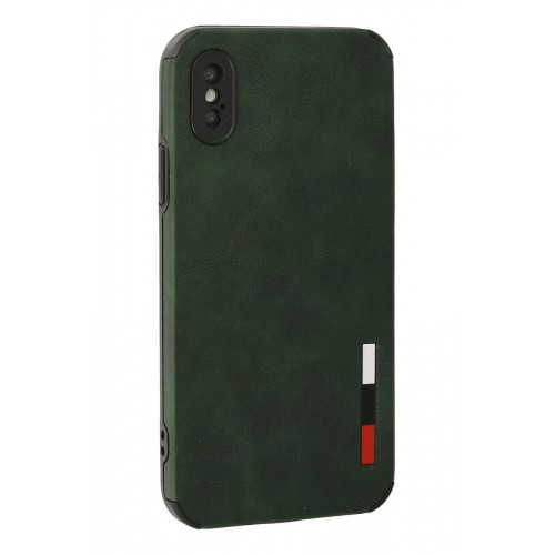 Newface iPhone X Kılıf Loop Deri Silikon - Yeşil Newface iPhone X Kılıf Loop Deri Silikon - Yeşil
