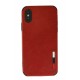 Newface iPhone XS Kılıf Loop Deri Silikon - Kırmızı Newface iPhone XS Kılıf Loop Deri Silikon - Kırmızı