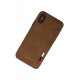 Newface iPhone XS Kılıf Loop Deri Silikon - Kahverengi Newface iPhone XS Kılıf Loop Deri Silikon - Kahverengi