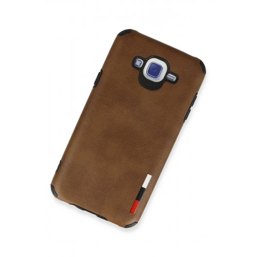Newface Samsung Galaxy J7 Kılıf Loop Deri Silikon - Kahverengi Newface Samsung Galaxy J7 Kılıf Loop Deri Silikon - Kahverengi
