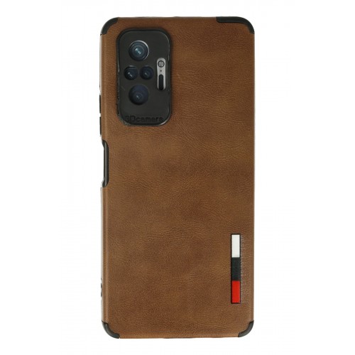 Newface Xiaomi Redmi Note 10 Pro Kılıf Loop Deri Silikon - Kahverengi Newface Xiaomi Redmi Note 10 Pro Kılıf Loop Deri Silikon - Kahverengi