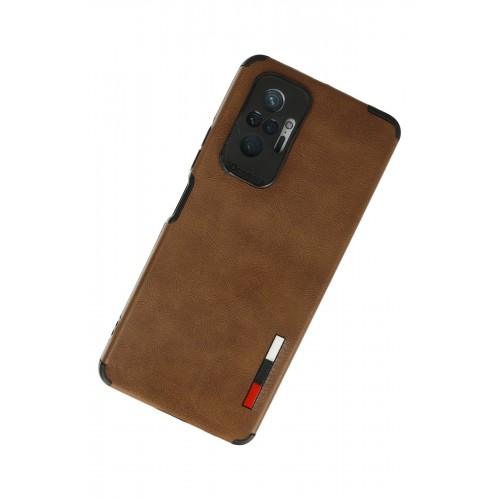 Newface Xiaomi Redmi Note 10 Pro Kılıf Loop Deri Silikon - Kahverengi Newface Xiaomi Redmi Note 10 Pro Kılıf Loop Deri Silikon - Kahverengi