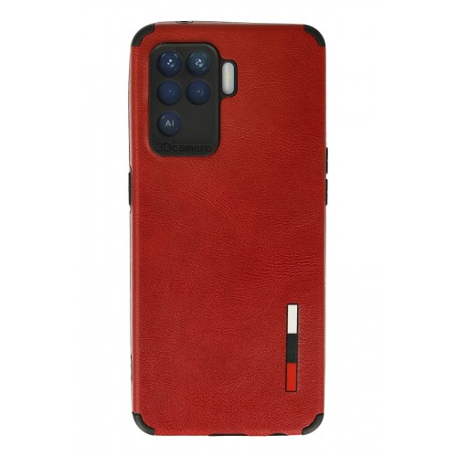 Newface Oppo Reno 5 Lite Kılıf Loop Deri Silikon - Kırmızı Newface Oppo Reno 5 Lite Kılıf Loop Deri Silikon - Kırmızı
