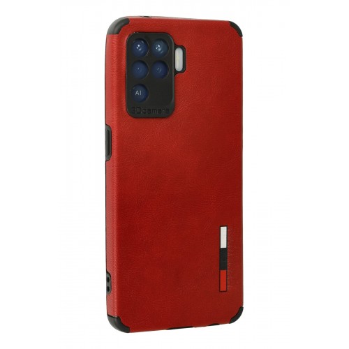 Newface Oppo Reno 5 Lite Kılıf Loop Deri Silikon - Kırmızı Newface Oppo Reno 5 Lite Kılıf Loop Deri Silikon - Kırmızı