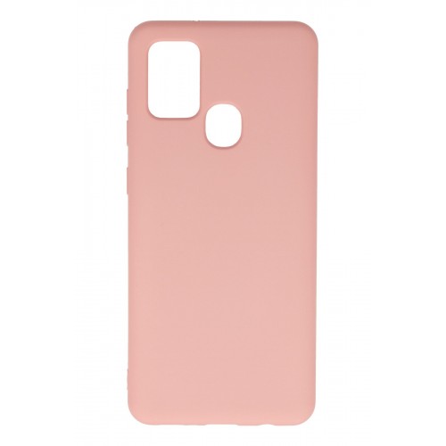 Newface Samsung Galaxy A21S Kılıf Nano içi Kadife Silikon - Pudra Newface Samsung Galaxy A21S Kılıf Nano içi Kadife Silikon - Pudra