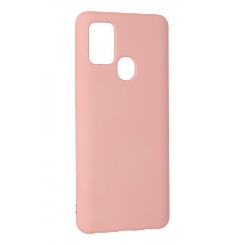 Newface Samsung Galaxy A21S Kılıf Nano içi Kadife Silikon - Pudra Newface Samsung Galaxy A21S Kılıf Nano içi Kadife Silikon - Pudra