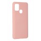 Newface Samsung Galaxy A21S Kılıf Nano içi Kadife Silikon - Pudra Newface Samsung Galaxy A21S Kılıf Nano içi Kadife Silikon - Pudra