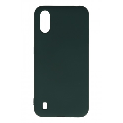 Newface Samsung Galaxy A01 Kılıf Nano içi Kadife Silikon - Koyu Yeşil Newface Samsung Galaxy A01 Kılıf Nano içi Kadife Silikon - Koyu Yeşil