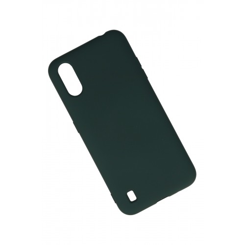 Newface Samsung Galaxy A01 Kılıf Nano içi Kadife Silikon - Koyu Yeşil Newface Samsung Galaxy A01 Kılıf Nano içi Kadife Silikon - Koyu Yeşil