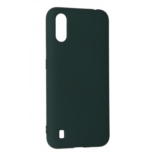 Newface Samsung Galaxy A01 Kılıf Nano içi Kadife Silikon - Koyu Yeşil Newface Samsung Galaxy A01 Kılıf Nano içi Kadife Silikon - Koyu Yeşil