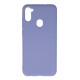 Newface Samsung Galaxy M11 Kılıf Nano içi Kadife Silikon - Lila Newface Samsung Galaxy M11 Kılıf Nano içi Kadife Silikon - Lila