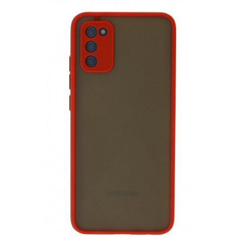 Newface Samsung Galaxy A02S Kılıf Montreal Silikon Kapak - Kırmızı Newface Samsung Galaxy A02S Kılıf Montreal Silikon Kapak - Kırmızı
