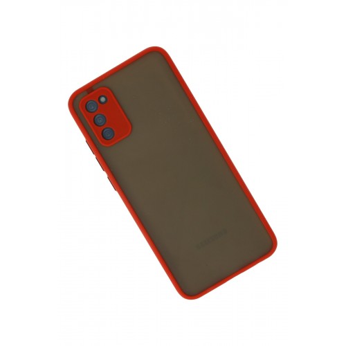 Newface Samsung Galaxy A02S Kılıf Montreal Silikon Kapak - Kırmızı Newface Samsung Galaxy A02S Kılıf Montreal Silikon Kapak - Kırmızı