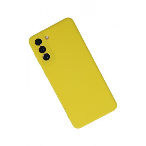 Newface Samsung Galaxy S21 Plus Kılıf Nano içi Kadife Silikon - Sarı Newface Samsung Galaxy S21 Plus Kılıf Nano içi Kadife Silikon - Sarı