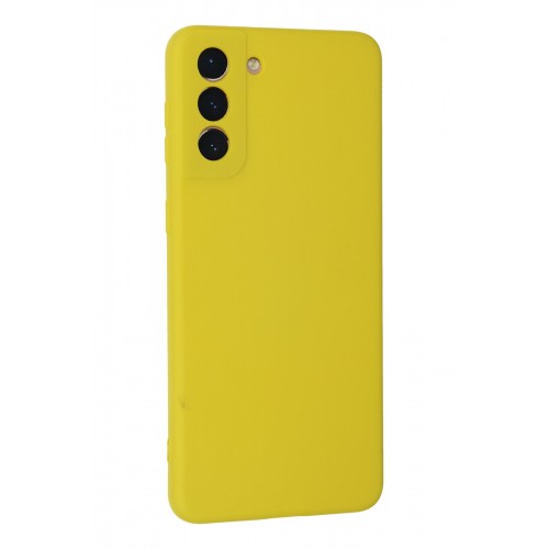 Newface Samsung Galaxy S21 Plus Kılıf Nano içi Kadife Silikon - Sarı Newface Samsung Galaxy S21 Plus Kılıf Nano içi Kadife Silikon - Sarı