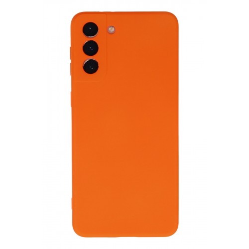 Newface Samsung Galaxy S21 Plus Kılıf Nano içi Kadife Silikon - Turuncu Newface Samsung Galaxy S21 Plus Kılıf Nano içi Kadife Silikon - Turuncu