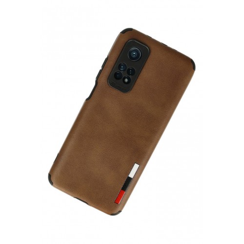 Newface Xiaomi Mi 10T Pro Kılıf Loop Deri Silikon - Kahverengi Newface Xiaomi Mi 10T Pro Kılıf Loop Deri Silikon - Kahverengi