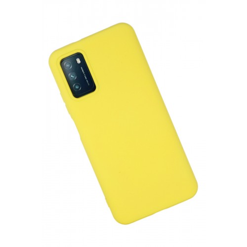Newface Xiaomi Pocophone M3 Kılıf Nano içi Kadife Silikon - Sarı Newface Xiaomi Pocophone M3 Kılıf Nano içi Kadife Silikon - Sarı