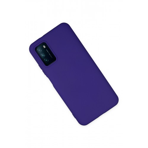 Newface Xiaomi Pocophone M3 Kılıf Nano içi Kadife Silikon - Mor Newface Xiaomi Pocophone M3 Kılıf Nano içi Kadife Silikon - Mor