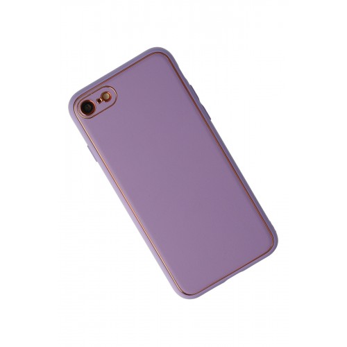 Newface iPhone SE 2020 Kılıf Coco Deri Silikon Kapak - Lila Newface iPhone SE 2020 Kılıf Coco Deri Silikon Kapak - Lila