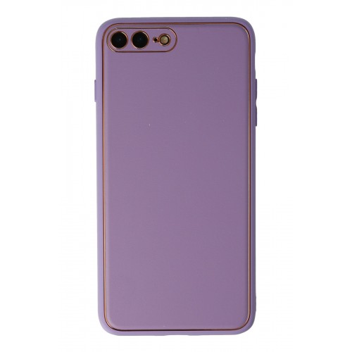 Newface iPhone 7 Plus Kılıf Coco Deri Silikon Kapak - Lila Newface iPhone 7 Plus Kılıf Coco Deri Silikon Kapak - Lila