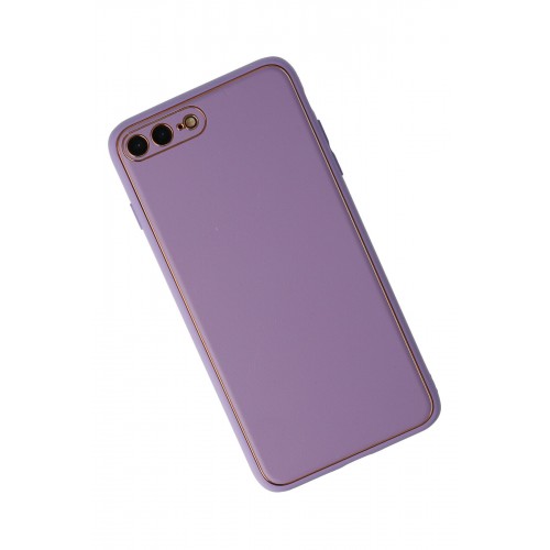 Newface iPhone 7 Plus Kılıf Coco Deri Silikon Kapak - Lila Newface iPhone 7 Plus Kılıf Coco Deri Silikon Kapak - Lila