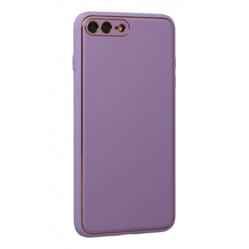 Newface iPhone 7 Plus Kılıf Coco Deri Silikon Kapak - Lila Newface iPhone 7 Plus Kılıf Coco Deri Silikon Kapak - Lila