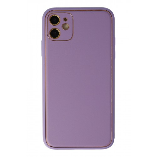 Newface iPhone 12 Kılıf Coco Deri Silikon Kapak - Lila Newface iPhone 12 Kılıf Coco Deri Silikon Kapak - Lila
