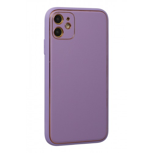 Newface iPhone 12 Kılıf Coco Deri Silikon Kapak - Lila Newface iPhone 12 Kılıf Coco Deri Silikon Kapak - Lila