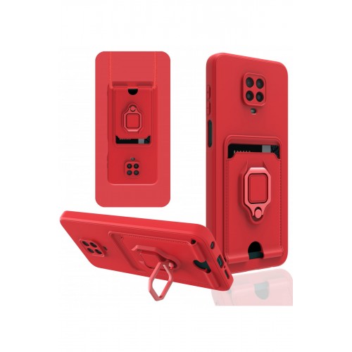 Newface Xiaomi Redmi Note 9 Pro Kılıf Zuma Kartvizitli Yüzüklü Silikon - Kırmızı Newface Xiaomi Redmi Note 9 Pro Kılıf Zuma Kartvizitli Yüzüklü Silikon - Kırmızı
