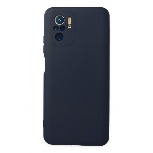 Newface Xiaomi Redmi Note 10 Kılıf Nano içi Kadife  Silikon - Lacivert