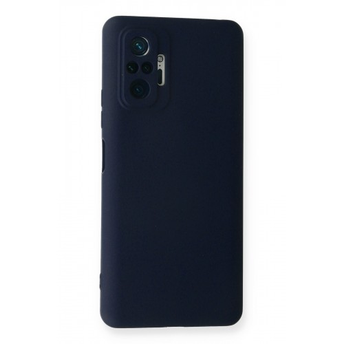 Newface Xiaomi Redmi Note 10 Pro Kılıf Nano içi Kadife Silikon - Lacivert Newface Xiaomi Redmi Note 10 Pro Kılıf Nano içi Kadife Silikon - Lacivert