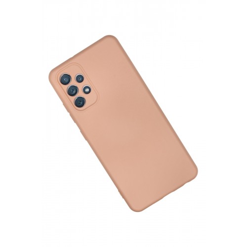 Newface Samsung Galaxy A32 Kılıf Nano içi Kadife Silikon - Pudra Newface Samsung Galaxy A32 Kılıf Nano içi Kadife Silikon - Pudra