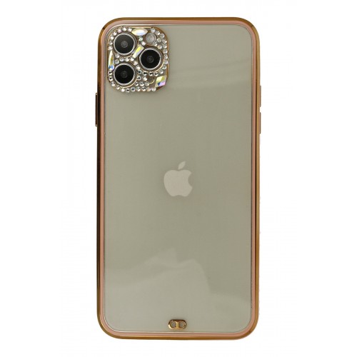 Newface iPhone 11 Pro Kılıf Liva Taşlı Silikon - Pembe Newface iPhone 11 Pro Kılıf Liva Taşlı Silikon - Pembe