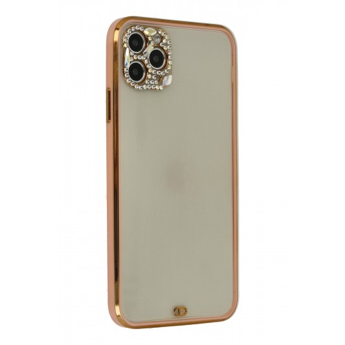 Newface iPhone 11 Pro Kılıf Liva Taşlı Silikon - Pembe Newface iPhone 11 Pro Kılıf Liva Taşlı Silikon - Pembe