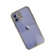 Newface iPhone 12 Kılıf Liva Taşlı Silikon - Mor Newface iPhone 12 Kılıf Liva Taşlı Silikon - Mor